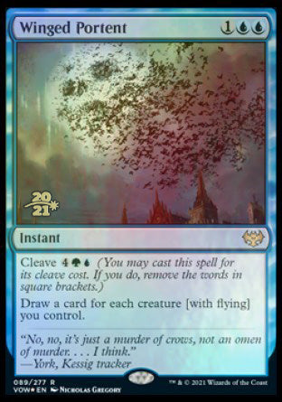 Winged Portent [Innistrad: Crimson Vow Prerelease Promos] | Event Horizon Hobbies CA