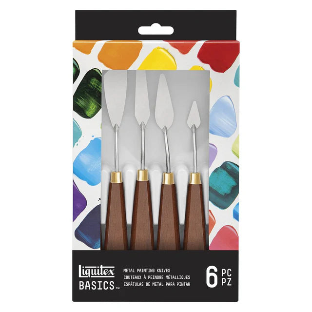 Liquitex Basics - Metal Painting Knives x6 Set