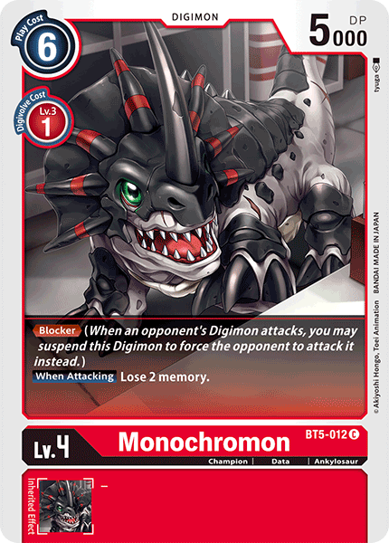 Monochromon [BT5-012] [Battle of Omni] | Event Horizon Hobbies CA