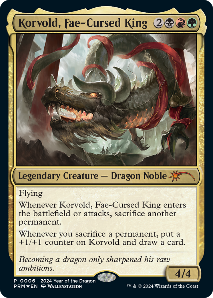 Korvold, Fae-Cursed King (Year of the Dragon 2024) [Standard Showdown Promos] | Event Horizon Hobbies CA