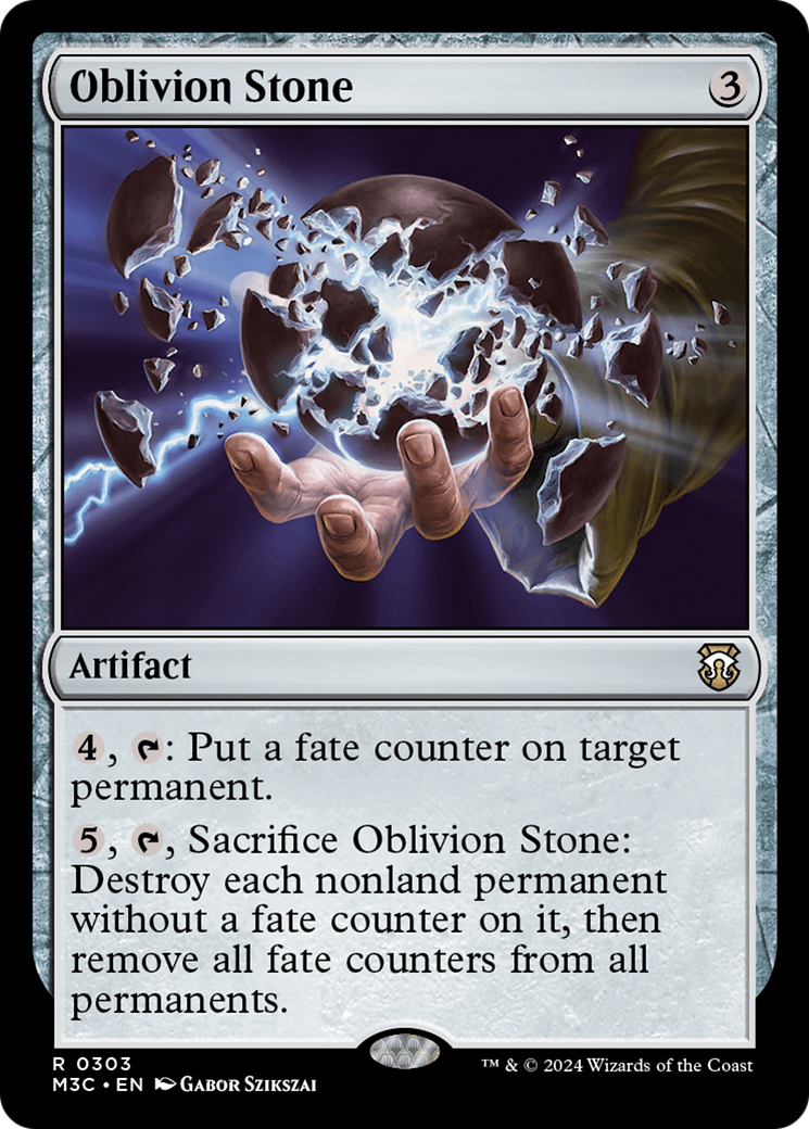 Oblivion Stone (Ripple Foil) [Modern Horizons 3 Commander] | Event Horizon Hobbies CA