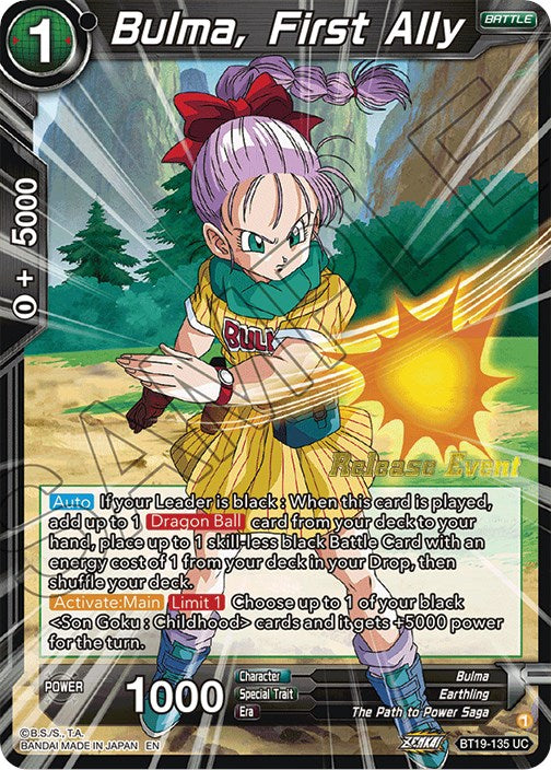 Bulma, First Ally (Fighter's Ambition Holiday Pack) (BT19-135) [Tournament Promotion Cards] | Event Horizon Hobbies CA