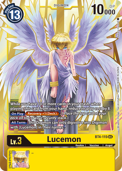 Lucemon [BT4-115] [Great Legend] | Event Horizon Hobbies CA