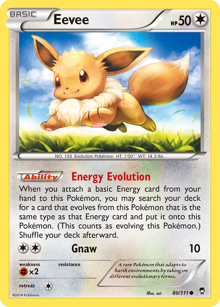 Eevee (80/111) [XY: Furious Fists] | Event Horizon Hobbies CA