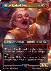 Bilbo, Retired Burglar (Borderless Alternate Art) [The Lord of the Rings: Tales of Middle-Earth] | Event Horizon Hobbies CA