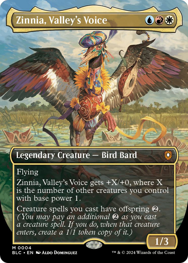 Zinnia, Valley's Voice (Borderless) [Bloomburrow Commander] | Event Horizon Hobbies CA