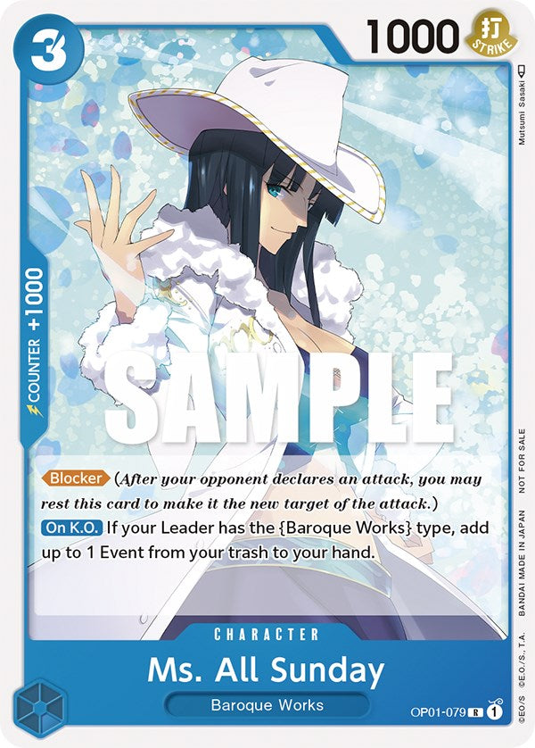 Ms. All Sunday (Promotion Pack 2023) [One Piece Promotion Cards] | Event Horizon Hobbies CA