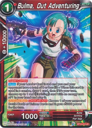 Bulma, Out Adventuring (BT10-012) [Rise of the Unison Warrior 2nd Edition] | Event Horizon Hobbies CA