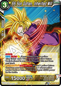 SS Son Gohan, Inherited Will (BT17-096) [Ultimate Squad] | Event Horizon Hobbies CA