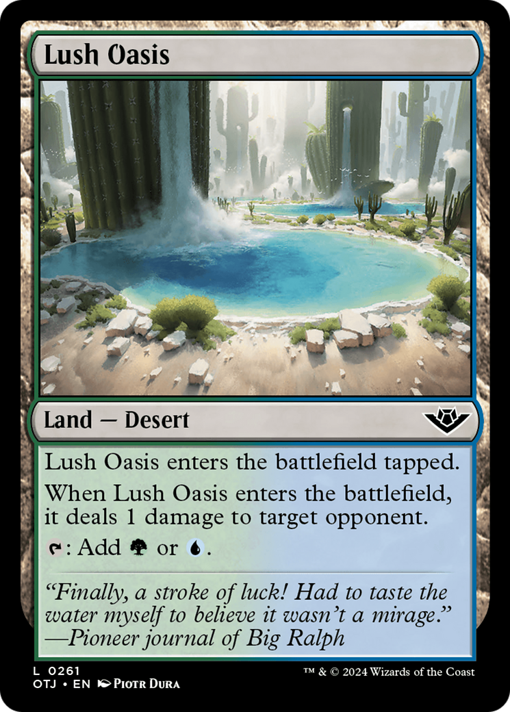 Lush Oasis [Outlaws of Thunder Junction] | Event Horizon Hobbies CA