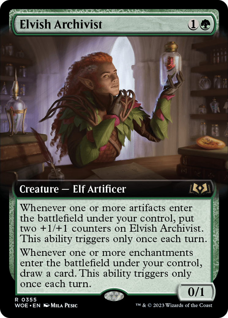 Elvish Archivist (Extended Art) [Wilds of Eldraine] | Event Horizon Hobbies CA