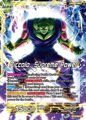 Piccolo // Piccolo, Supreme Power (BT17-082) [Ultimate Squad] | Event Horizon Hobbies CA