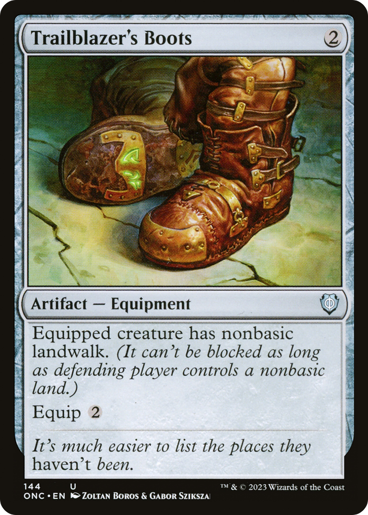 Trailblazer's Boots [Phyrexia: All Will Be One Commander] | Event Horizon Hobbies CA