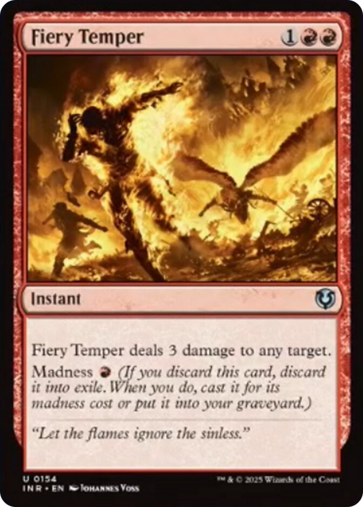 Fiery Temper [Innistrad Remastered] | Event Horizon Hobbies CA