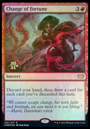 Change of Fortune [Innistrad: Crimson Vow Prerelease Promos] | Event Horizon Hobbies CA