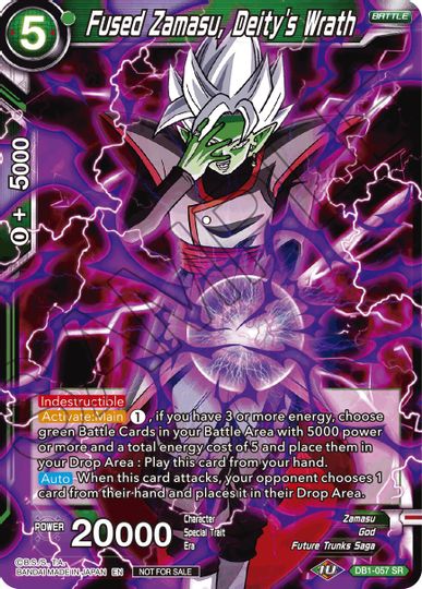 Fused Zamasu, Deity's Wrath (DB1-057) [Tournament Promotion Cards] | Event Horizon Hobbies CA