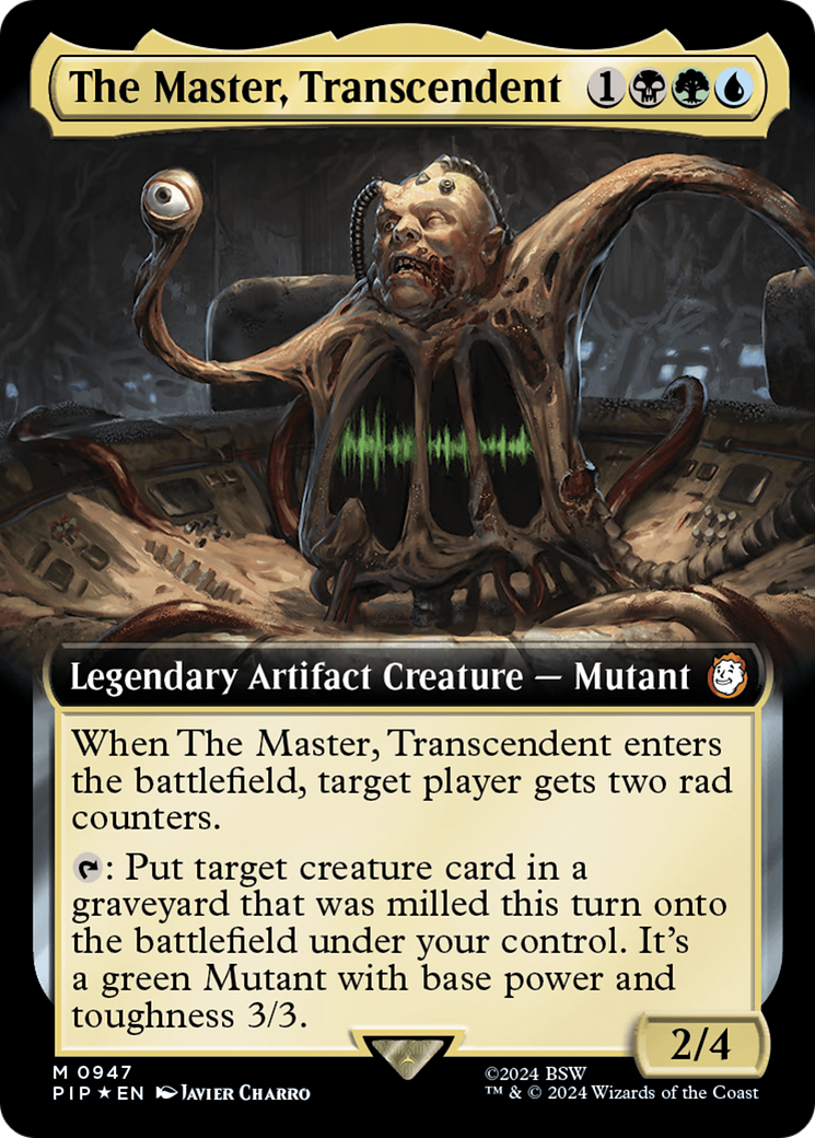 The Master, Transcendent (Extended Art) (Surge Foil) [Fallout] | Event Horizon Hobbies CA