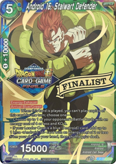 Android 16, Stalwart Defender (2021 Tournament Pack Vault Set - Finalist Gold Stamped) (P-310) [Tournament Promotion Cards] | Event Horizon Hobbies CA