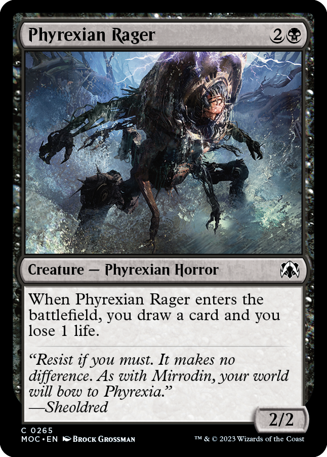 Phyrexian Rager [March of the Machine Commander] | Event Horizon Hobbies CA