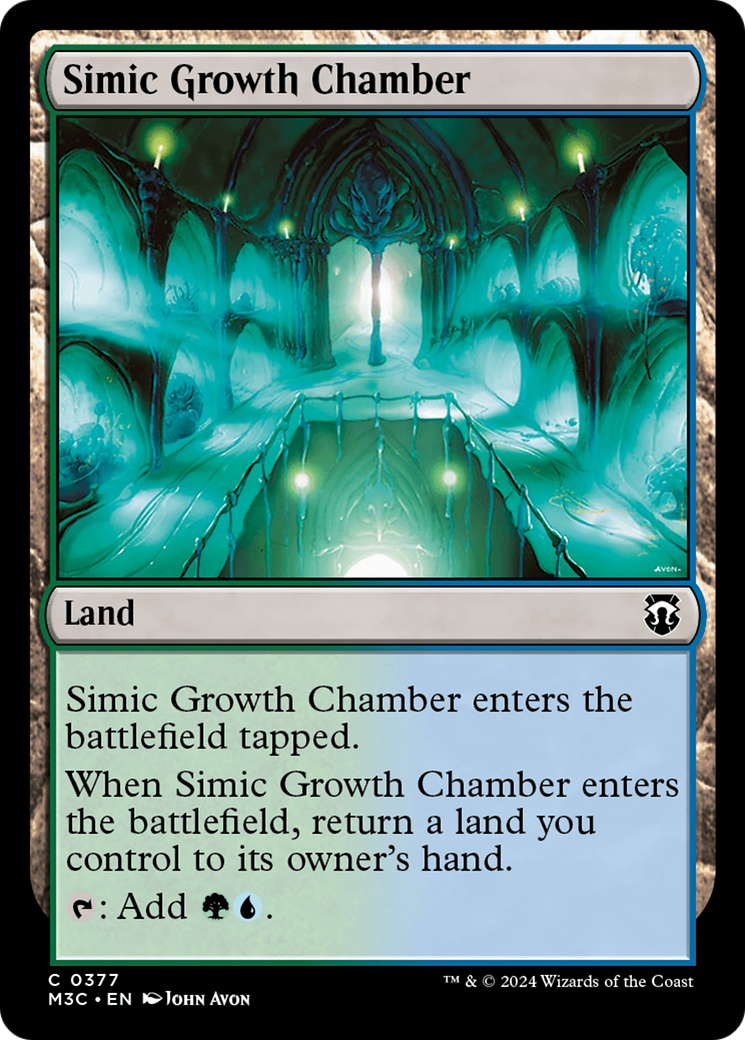 Simic Growth Chamber (Ripple Foil) [Modern Horizons 3 Commander] | Event Horizon Hobbies CA