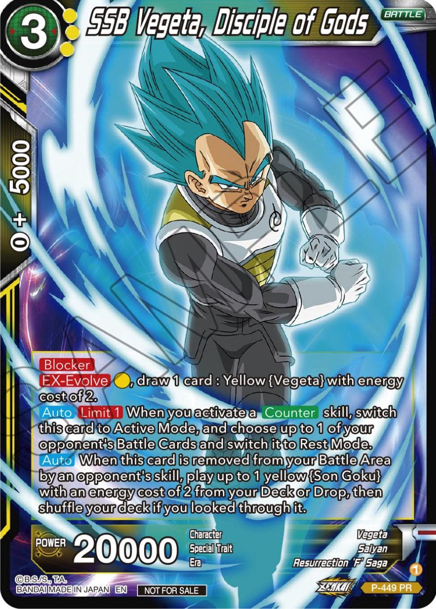 SSB Vegeta, Disciple of Gods (P-449) [Tournament Promotion Cards] | Event Horizon Hobbies CA