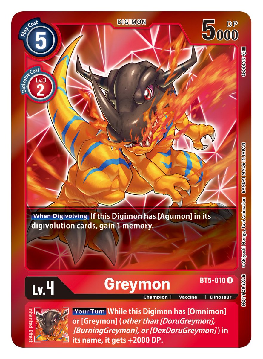 Greymon [BT5-010] (Event Pack 2) [Battle of Omni] | Event Horizon Hobbies CA