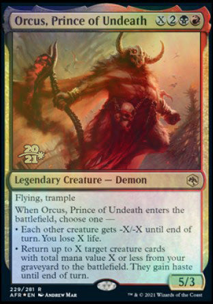 Orcus, Prince of Undeath [Dungeons & Dragons: Adventures in the Forgotten Realms Prerelease Promos] | Event Horizon Hobbies CA