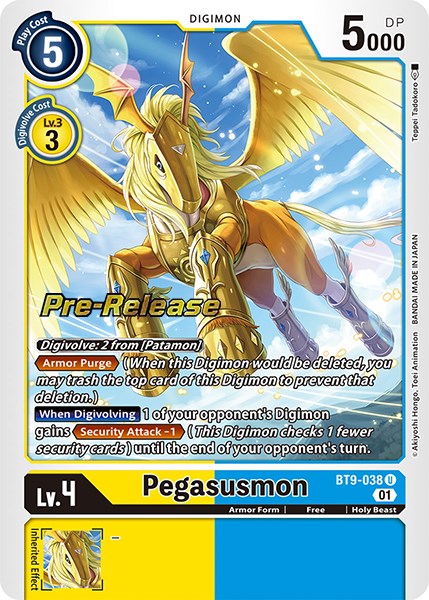 Pegasusmon [BT9-038] [X Record Pre-Release Promos] | Event Horizon Hobbies CA