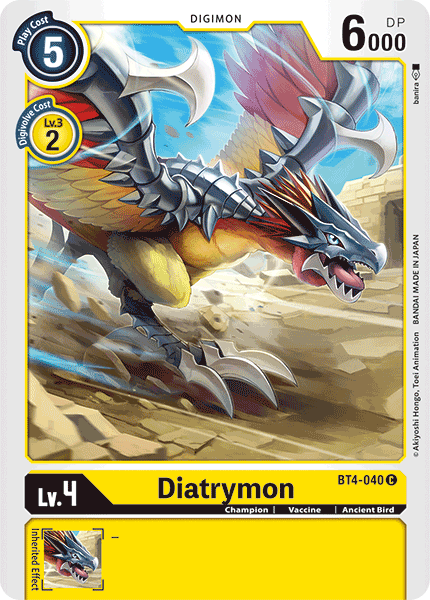 Diatrymon [BT4-040] [Great Legend] | Event Horizon Hobbies CA