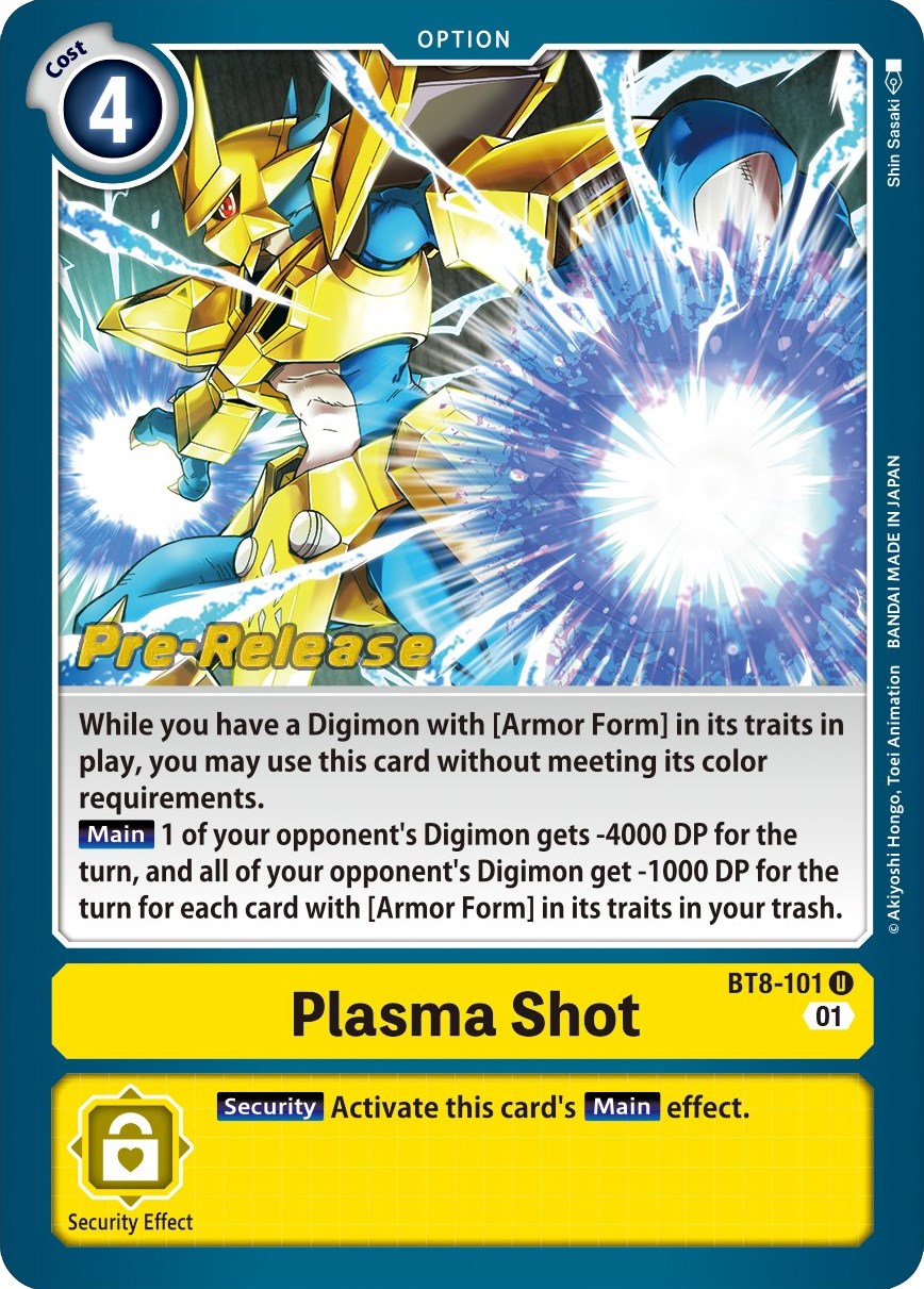 Plasma Shot [BT8-101] [New Awakening Pre-Release Cards] | Event Horizon Hobbies CA