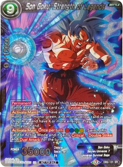 Son Goku, Strength of Legends (Player's Choice) (DB2-131) [Promotion Cards] | Event Horizon Hobbies CA