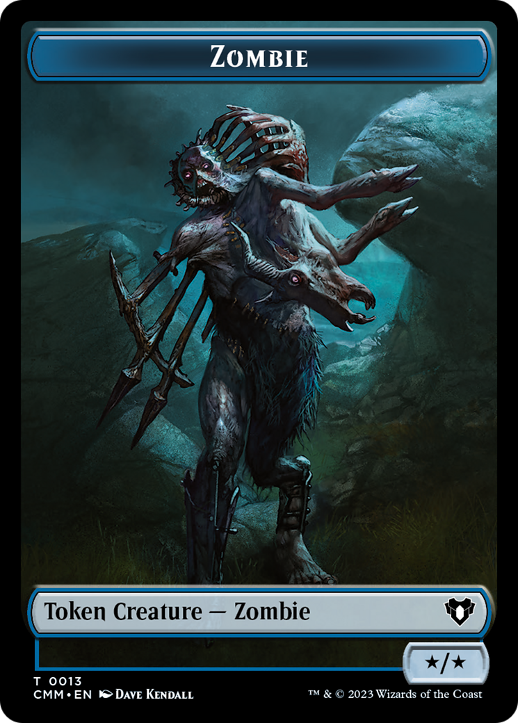 Zombie Token (13) [Commander Masters Tokens] | Event Horizon Hobbies CA