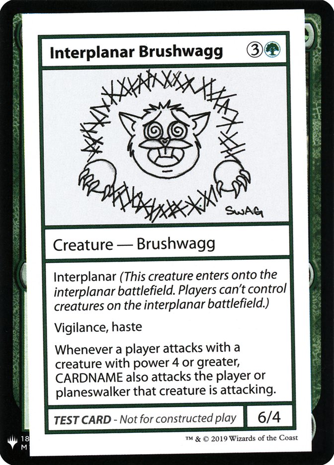 Interplanar Brushwagg [Mystery Booster Playtest Cards] | Event Horizon Hobbies CA