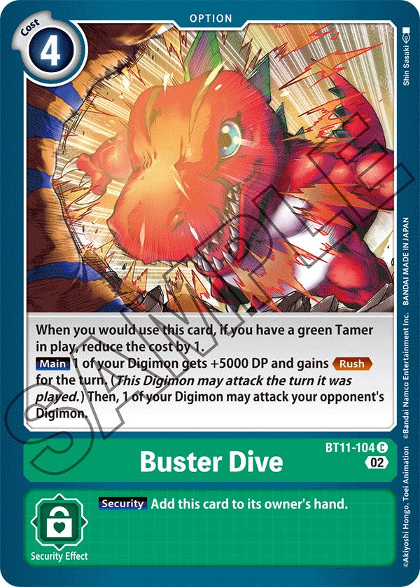 Buster Dive [BT11-104] [Dimensional Phase] | Event Horizon Hobbies CA