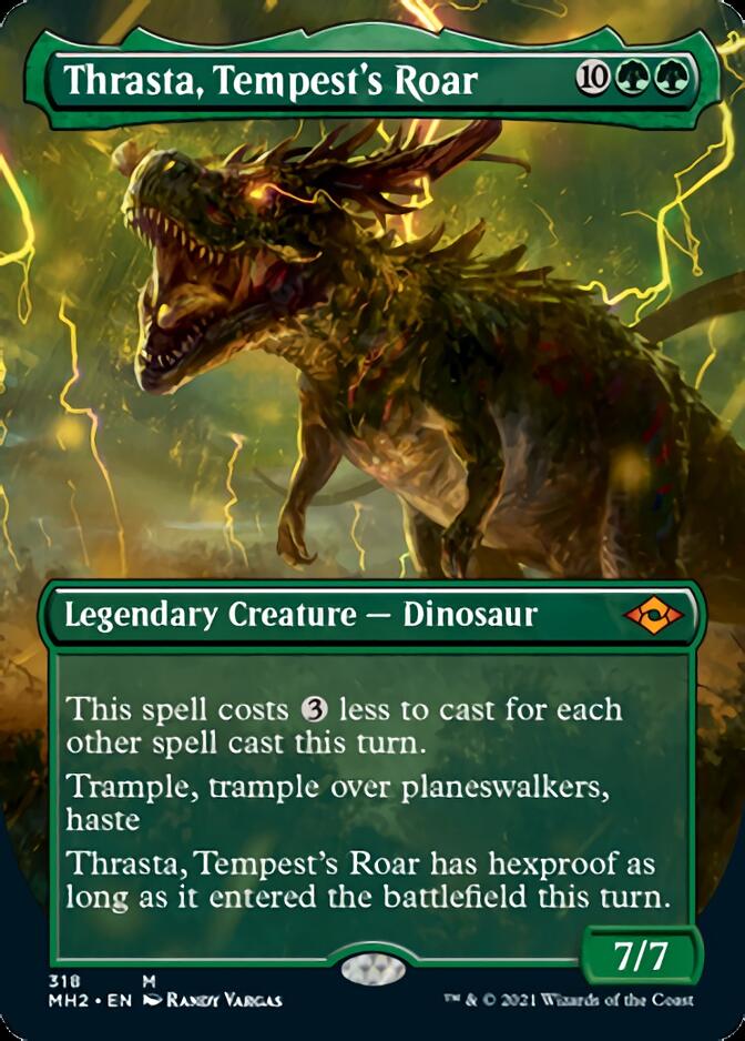 Thrasta, Tempest's Roar (Borderless Alternate Art) [Modern Horizons 2] | Event Horizon Hobbies CA