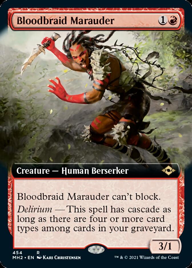 Bloodbraid Marauder (Extended Art) [Modern Horizons 2] | Event Horizon Hobbies CA