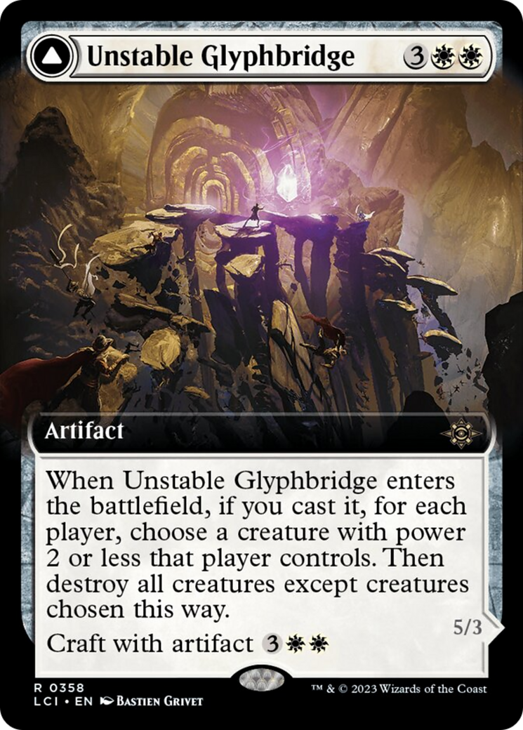 Unstable Glyphbridge // Sandswirl Wanderglyph (Extended Art) [The Lost Caverns of Ixalan] | Event Horizon Hobbies CA