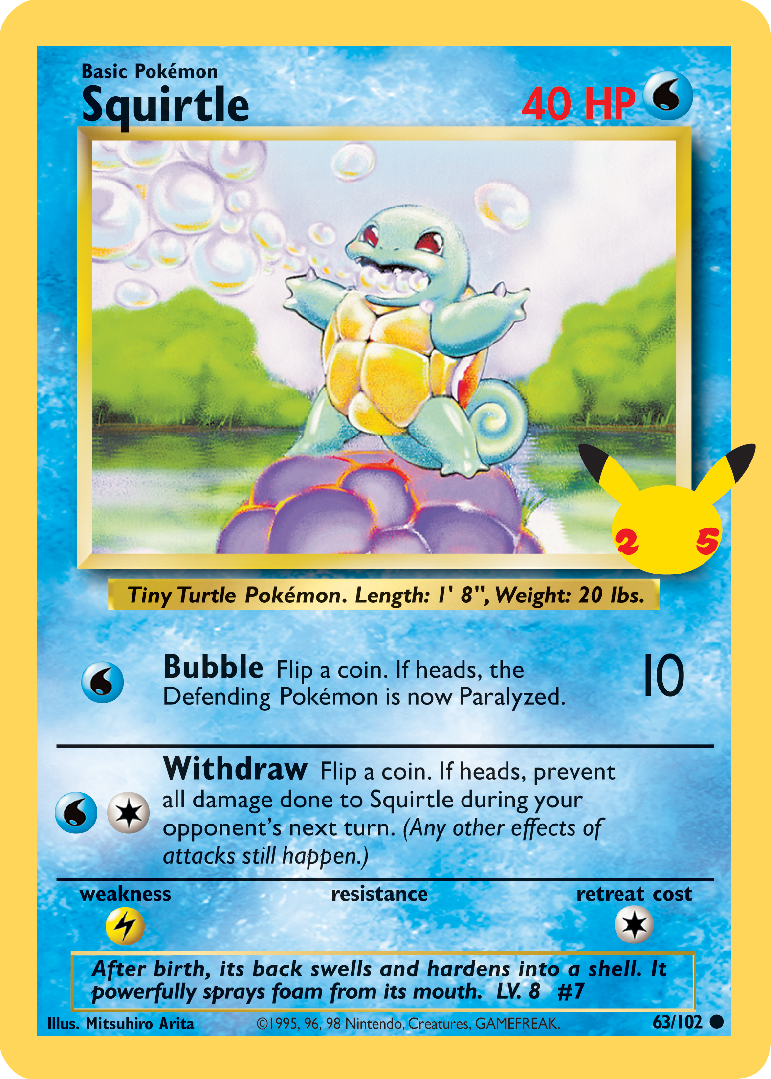 Squirtle (63/102) (Jumbo Card) [First Partner Pack] | Event Horizon Hobbies CA