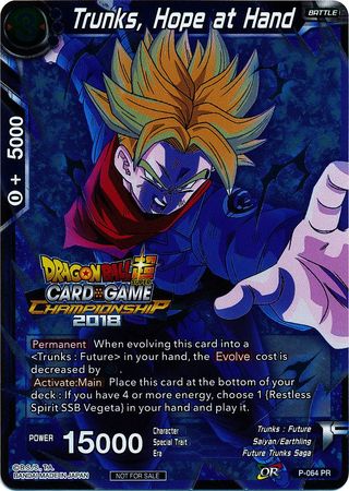 Trunks, Hope at Hand (P-064) [Tournament Promotion Cards] | Event Horizon Hobbies CA