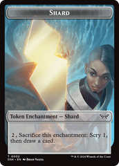 Glimmer // Shard Double-Sided Token [Duskmourn: House of Horror Tokens] | Event Horizon Hobbies CA