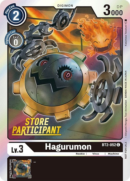 Hagurumon [BT2-052] (Store Participant) [Release Special Booster Promos] | Event Horizon Hobbies CA