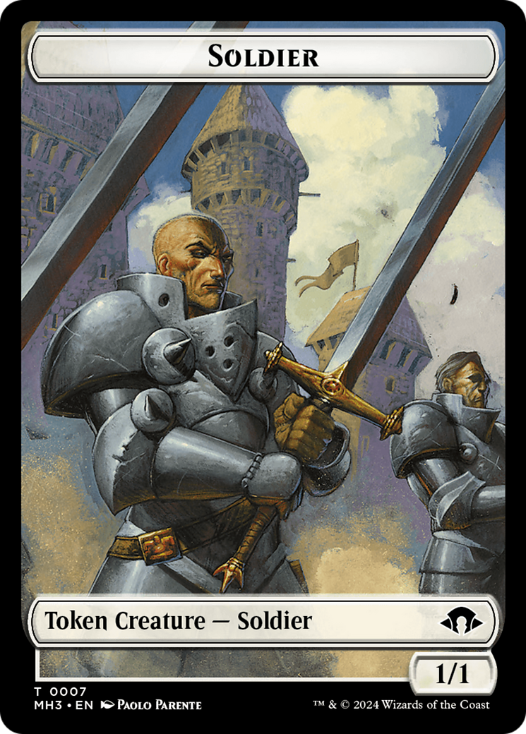 Phyrexian Germ // Soldier Double-Sided Token [Modern Horizons 3 Tokens] | Event Horizon Hobbies CA