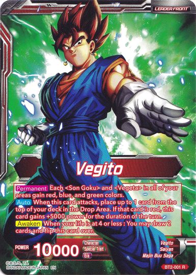 Vegito // Fusion Warrior Super Saiyan Vegito (Collector's Selection Vol. 1) (BT2-001) [Promotion Cards] | Event Horizon Hobbies CA