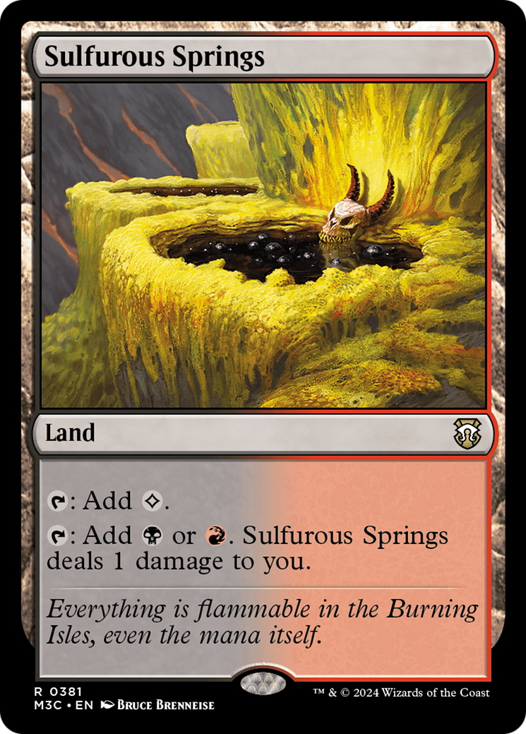 Sulfurous Springs (Ripple Foil) [Modern Horizons 3 Commander] | Event Horizon Hobbies CA