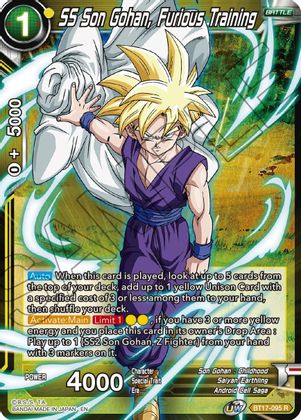 SS Son Gohan, Furious Training (BT17-095) [Ultimate Squad] | Event Horizon Hobbies CA