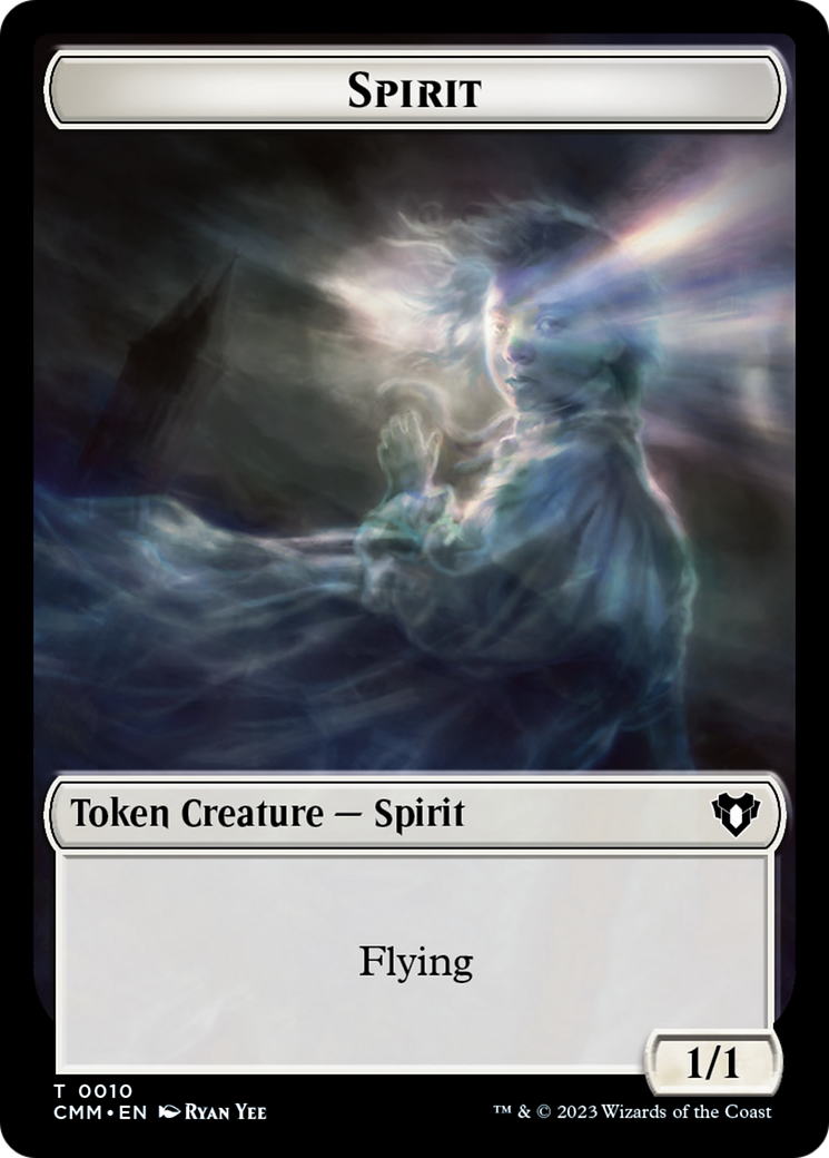 Spirit (0010) // Elemental (0037) Double-Sided Token [Commander Masters Tokens] | Event Horizon Hobbies CA