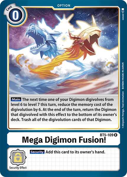 Mega Digimon Fusion! [BT5-109] [Battle of Omni] | Event Horizon Hobbies CA