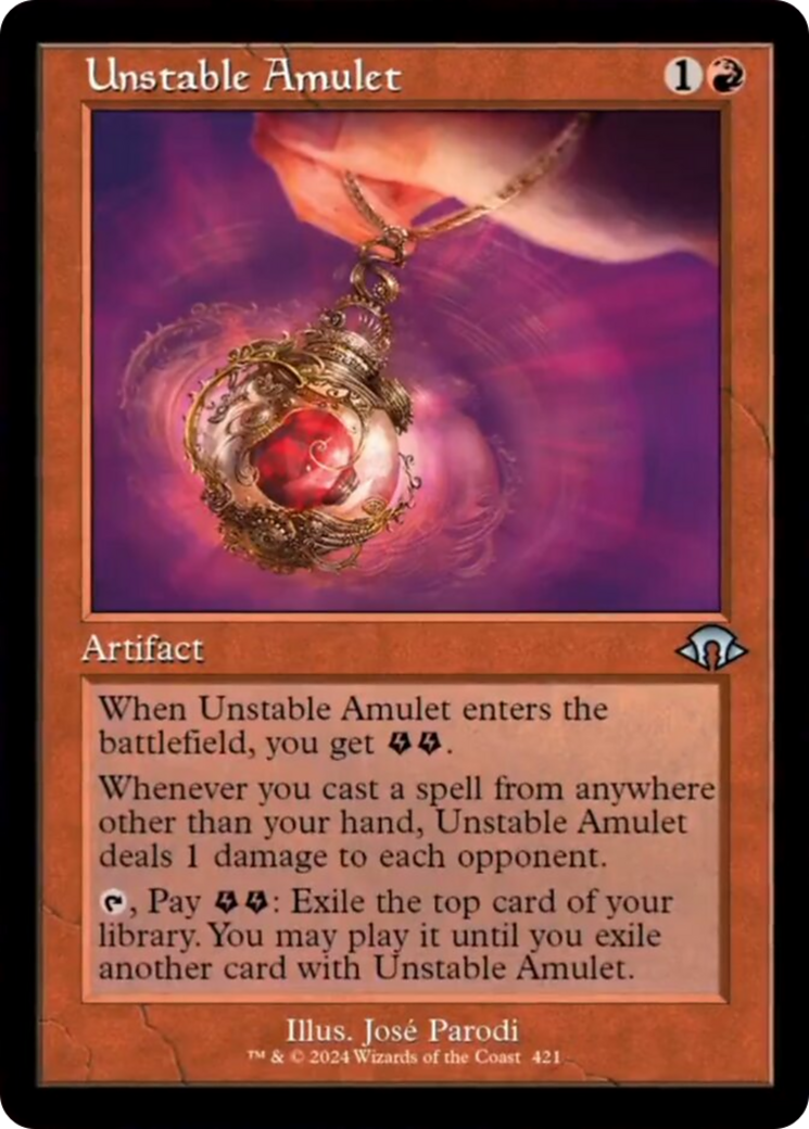 Unstable Amulet (Retro) [Modern Horizons 3] | Event Horizon Hobbies CA