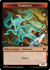 Elemental (0024) // Elf Druid Double-Sided Token [Commander Masters Tokens] | Event Horizon Hobbies CA