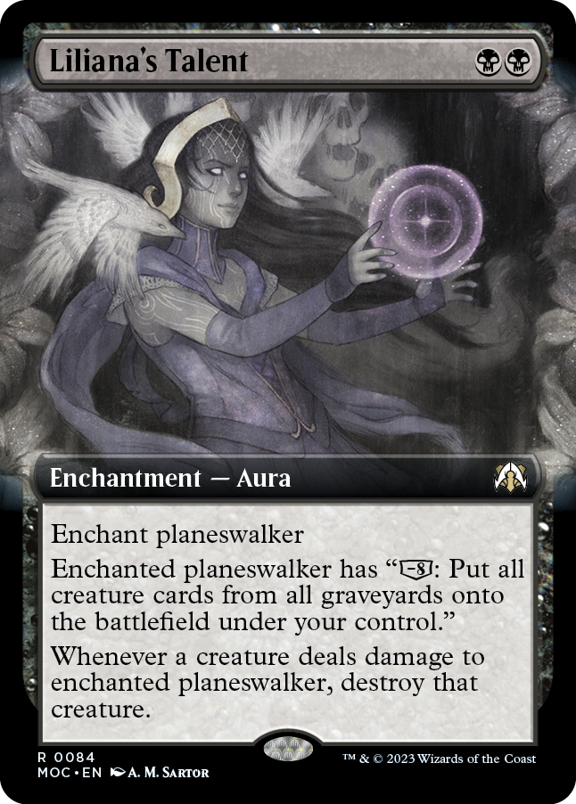 Liliana's Talent (Extended Art) [March of the Machine Commander] | Event Horizon Hobbies CA